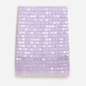 J. Crew Lavender Sequin Layered Skirt